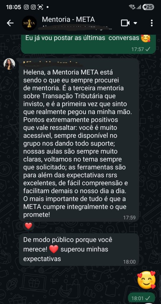 Depoimento de aluna